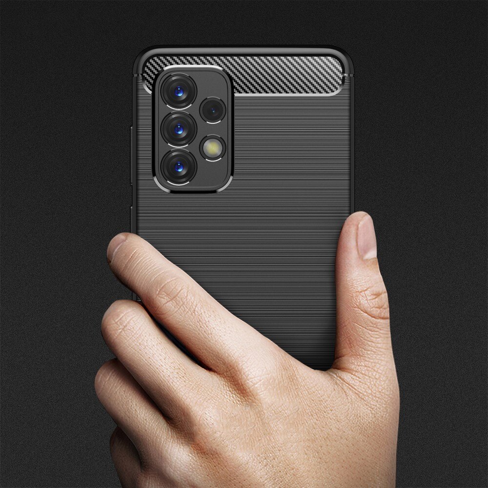 Hoesje TPU Brushed Samsung Galaxy A33 Zwart