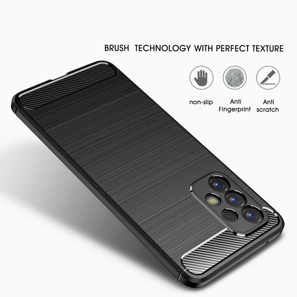 Hoesje TPU Brushed Samsung Galaxy A33 Zwart