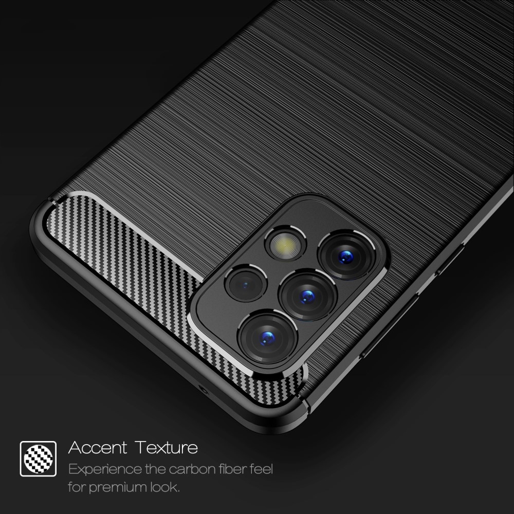 Hoesje TPU Brushed Samsung Galaxy A33 Zwart