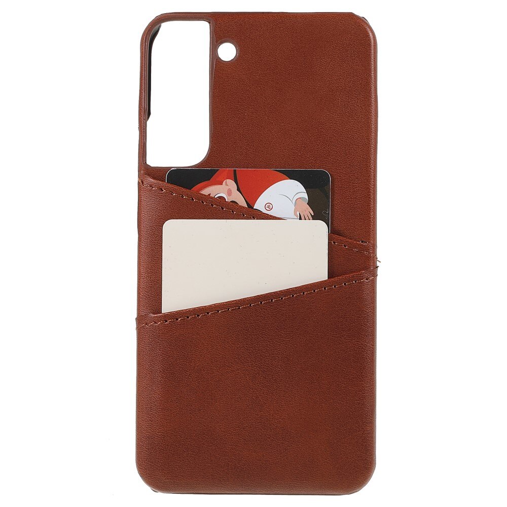 Card Slots Case Samsung Galaxy S22 Plus Brown