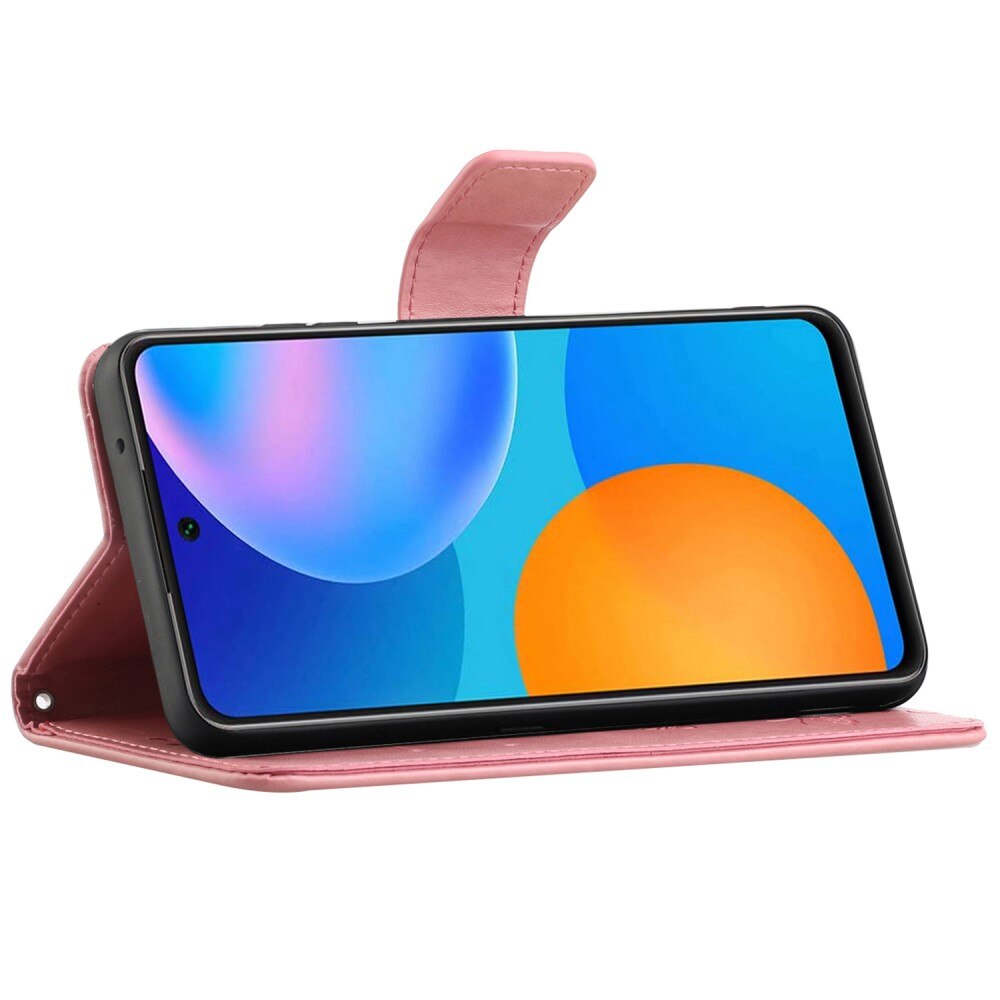 Samsung Galaxy A73 5G Leren vlinderhoesje Roze
