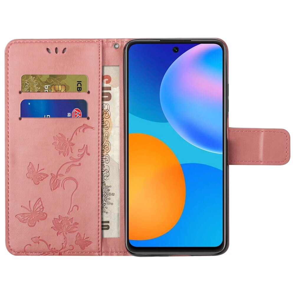 Samsung Galaxy A73 5G Leren vlinderhoesje Roze