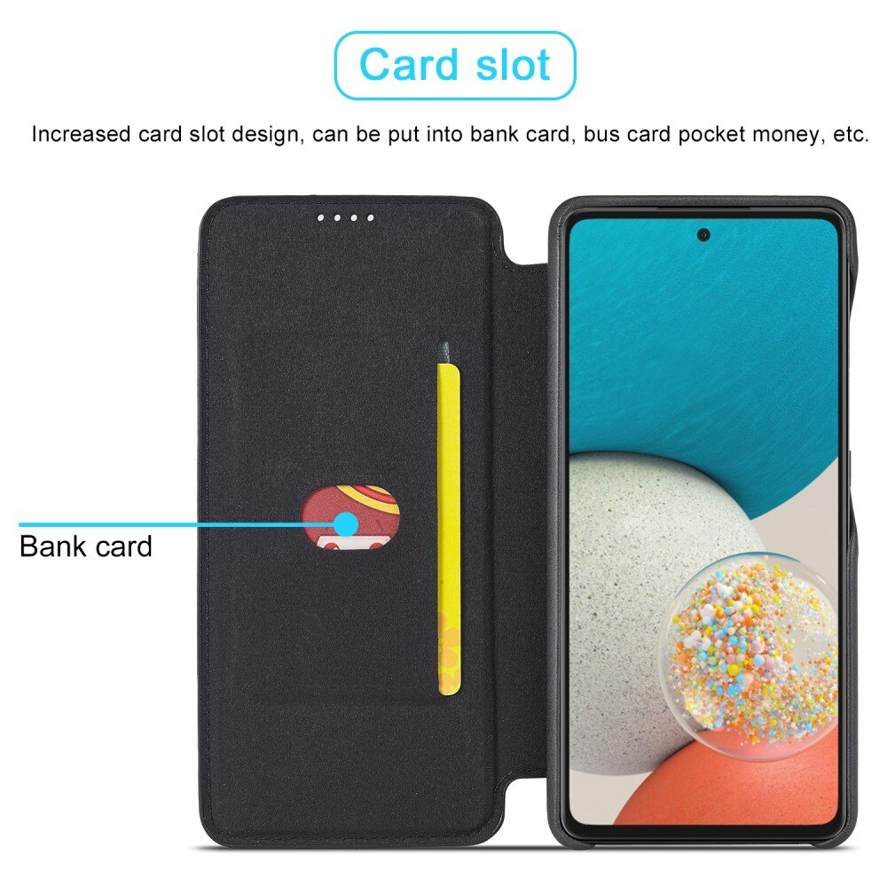 Slim Bookcover hoesje Samsung Galaxy A53 Zwart