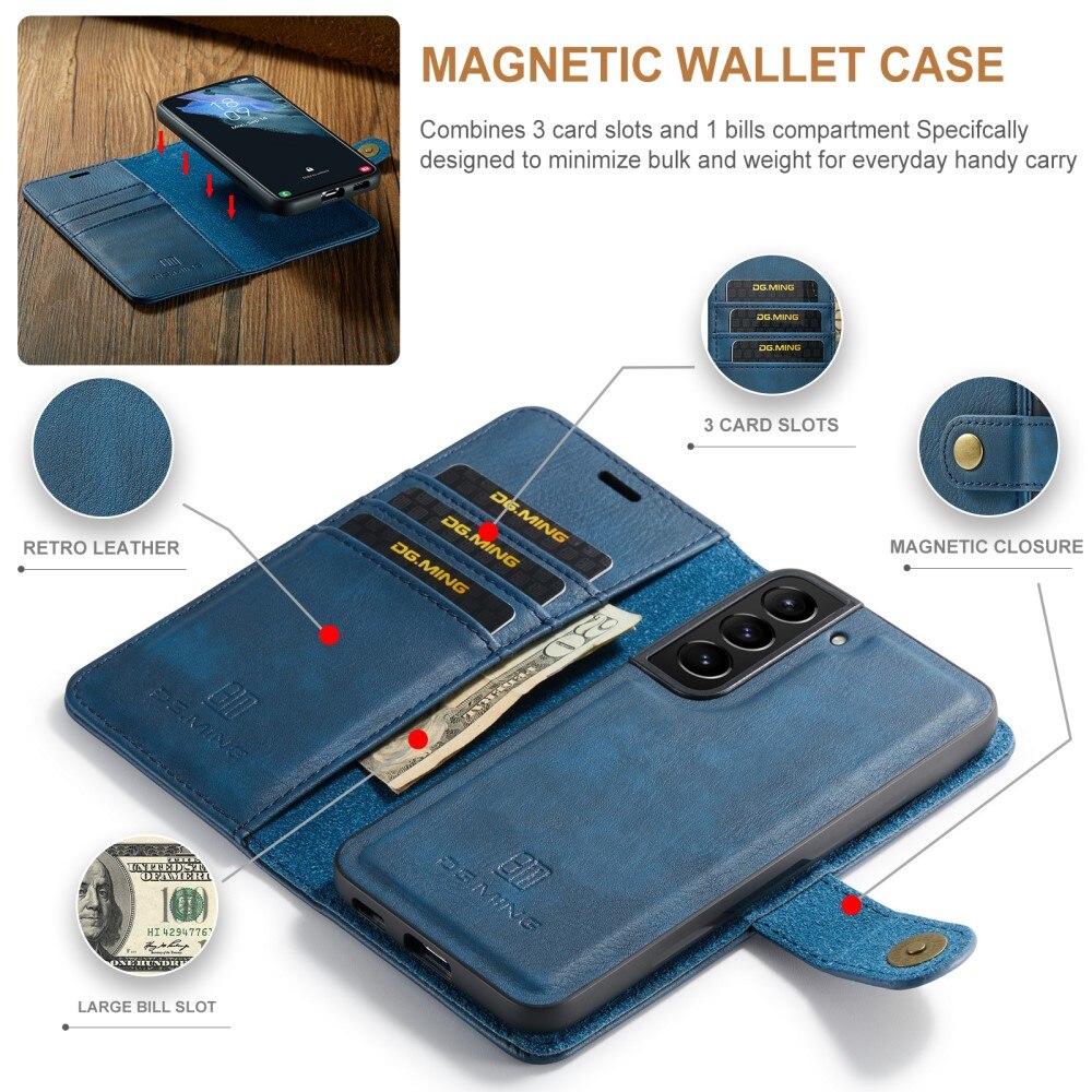 Magnet Wallet Samsung Galaxy S22 Plus Blauw