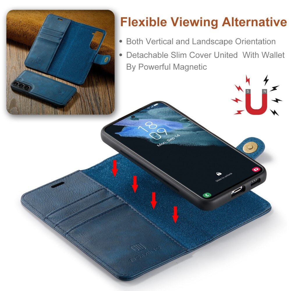 Magnet Wallet Samsung Galaxy S22 Plus Blauw