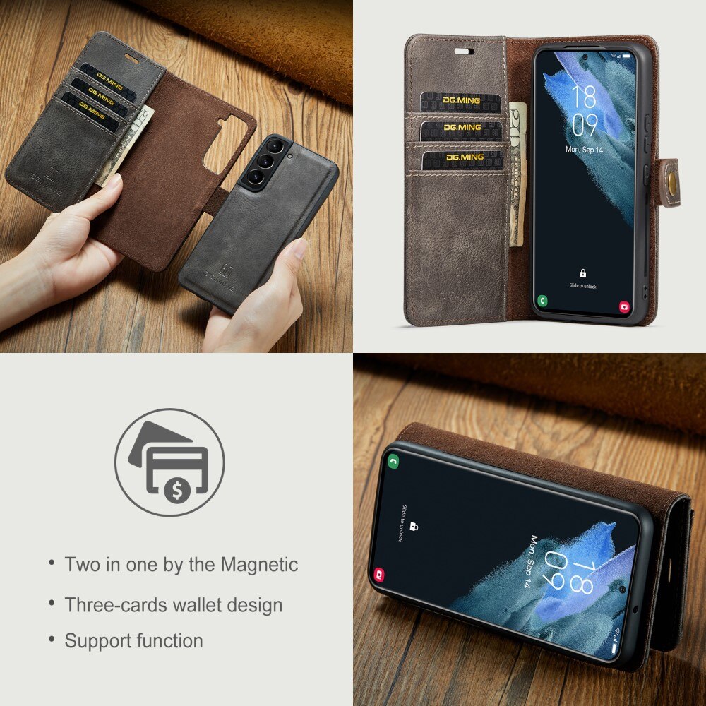 Magnet Wallet Samsung Galaxy S22 Plus Bruin