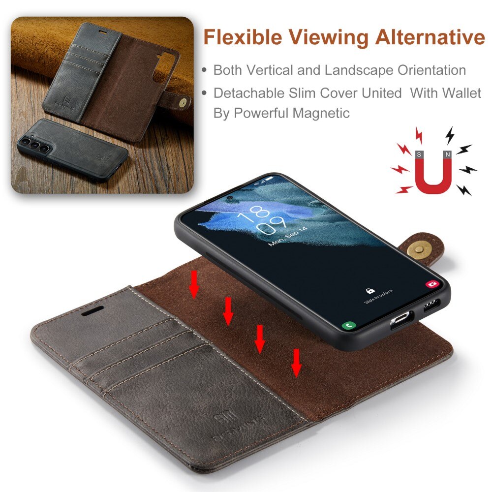 Magnet Wallet Samsung Galaxy S22 Plus Bruin