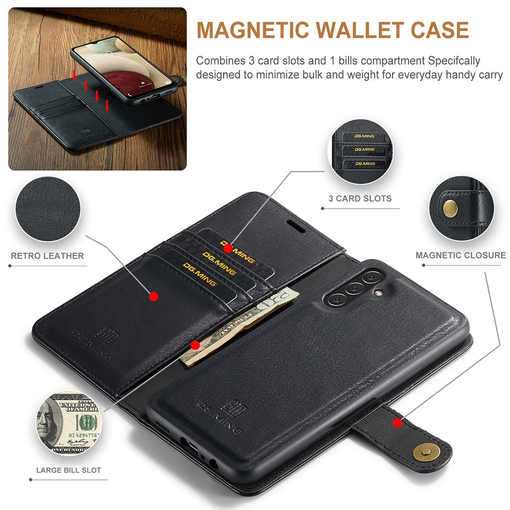 Magnet Wallet Samsung Galaxy A04s Zwart
