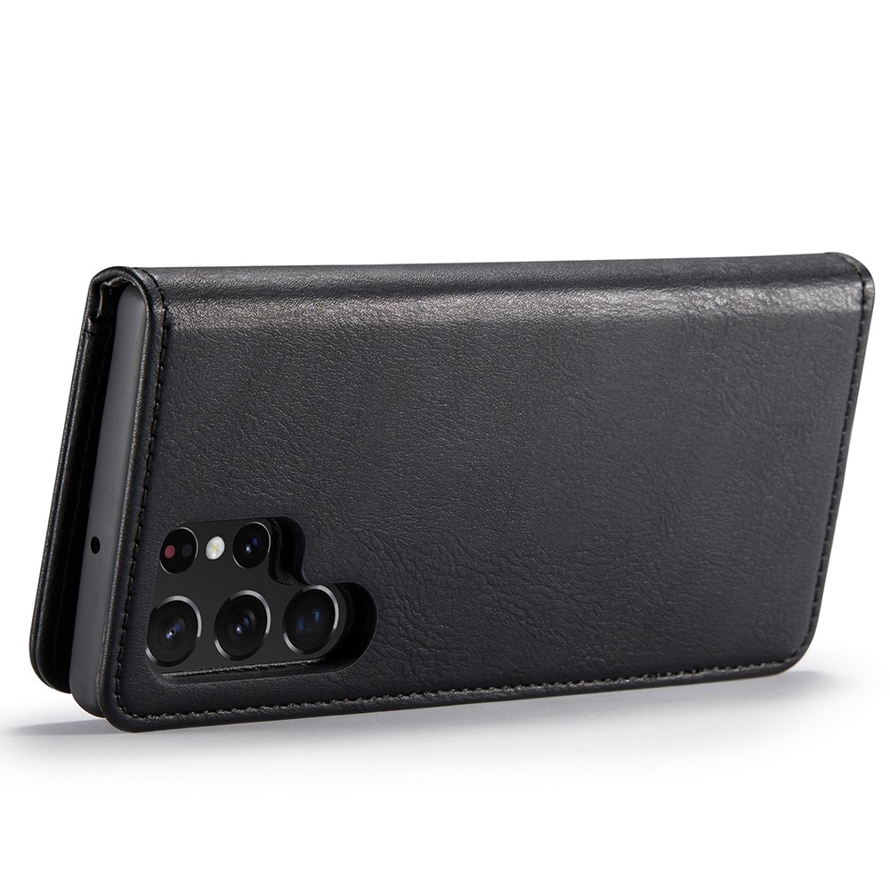Magnet Wallet Samsung Galaxy S22 Ultra Zwart