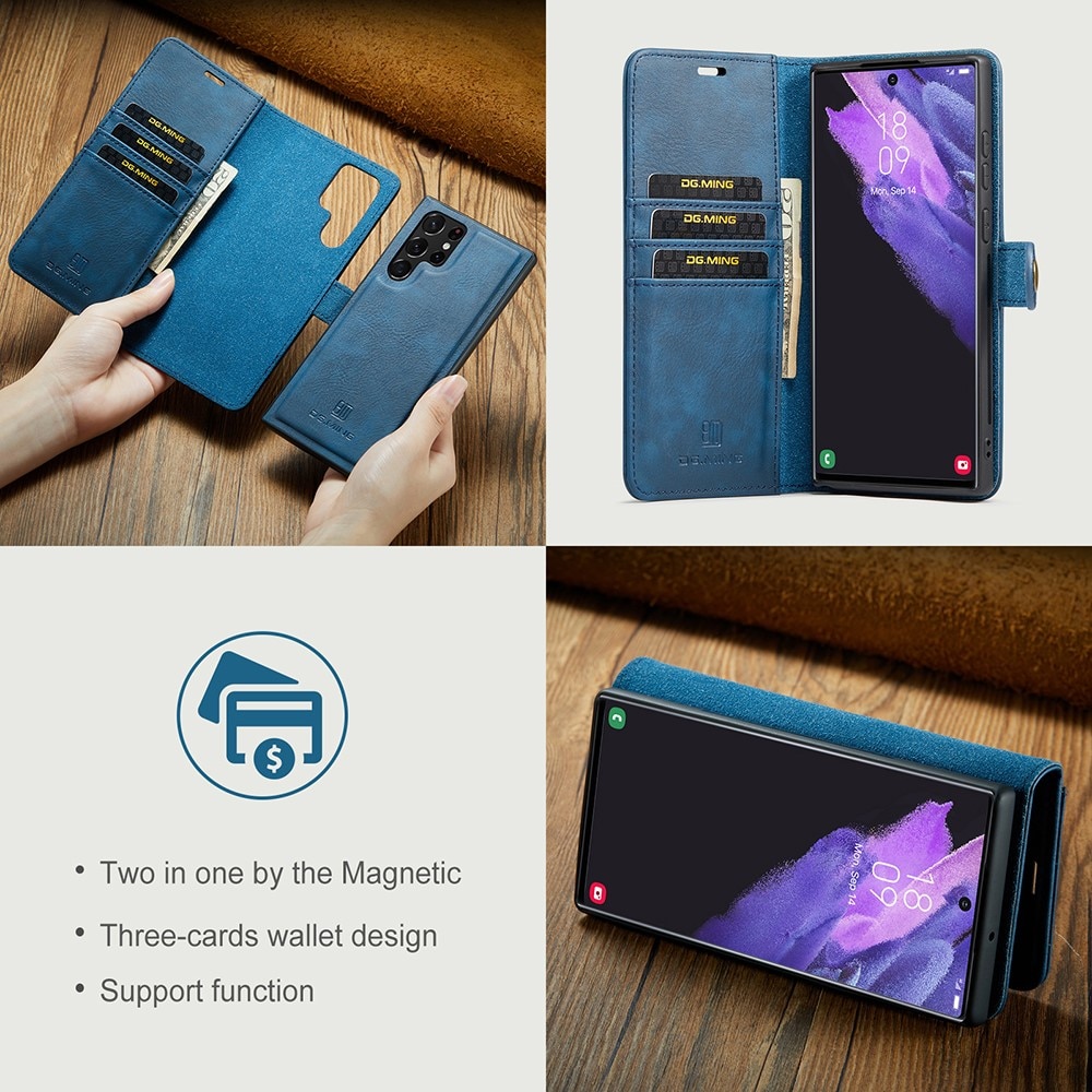 Magnet Wallet Samsung Galaxy S22 Ultra Blue