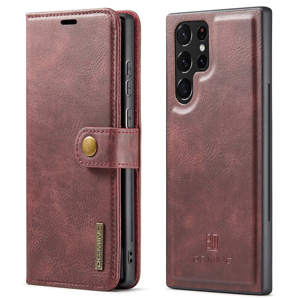 Magnet Wallet Samsung Galaxy S22 Ultra Rood