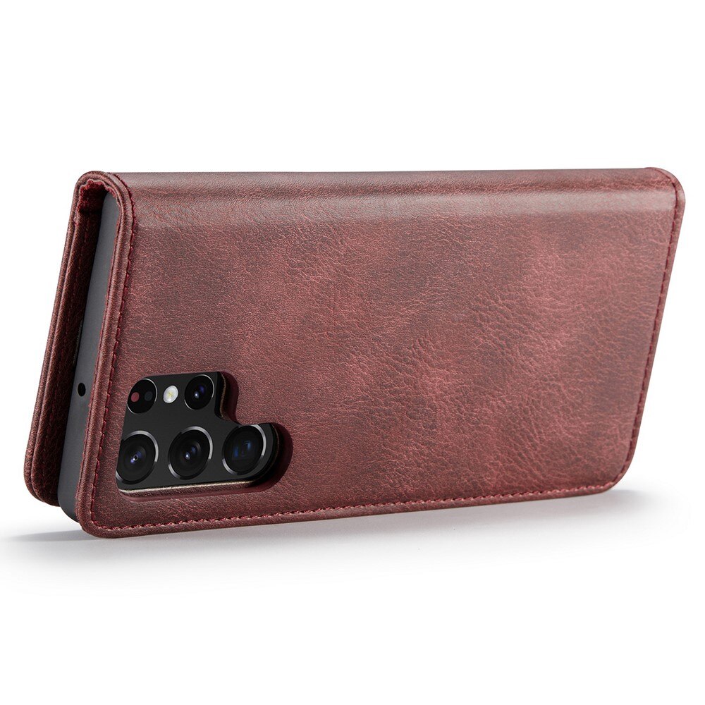 Magnet Wallet Samsung Galaxy S22 Ultra Rood