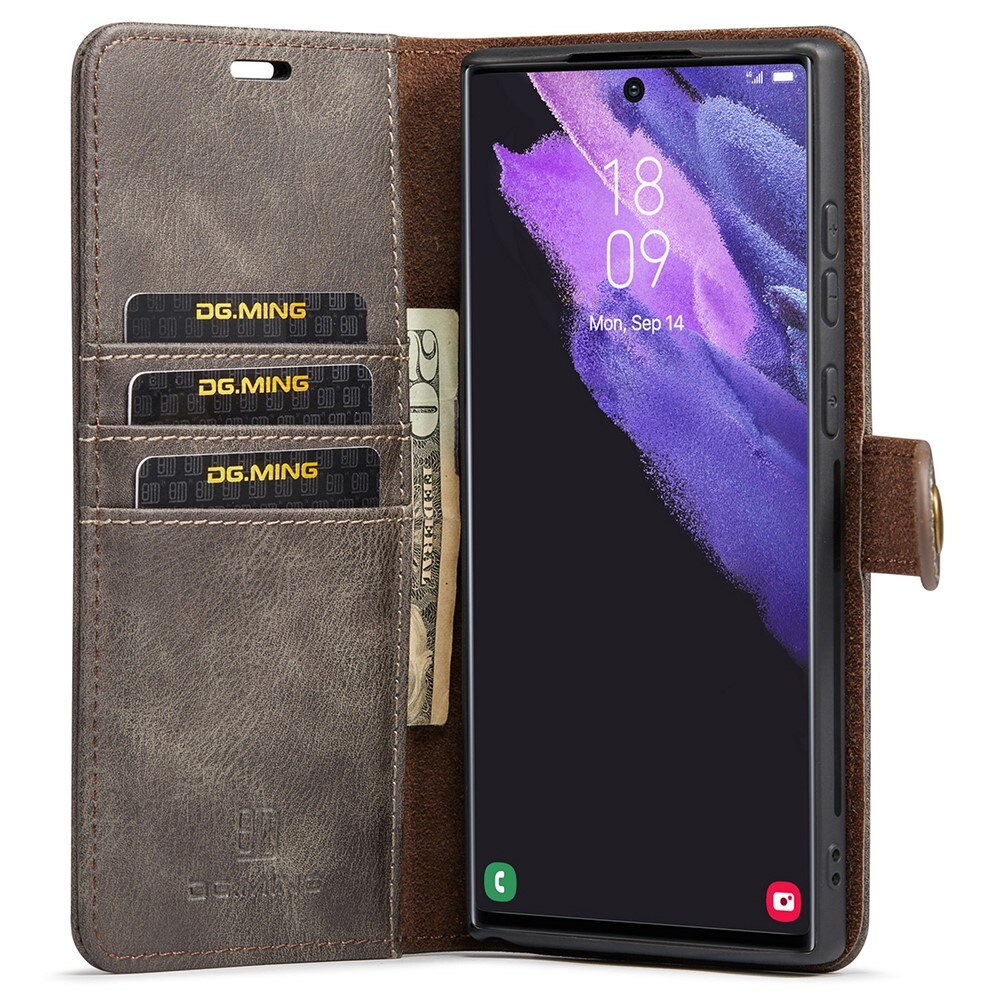 Magnet Wallet Samsung Galaxy S22 Ultra Brown