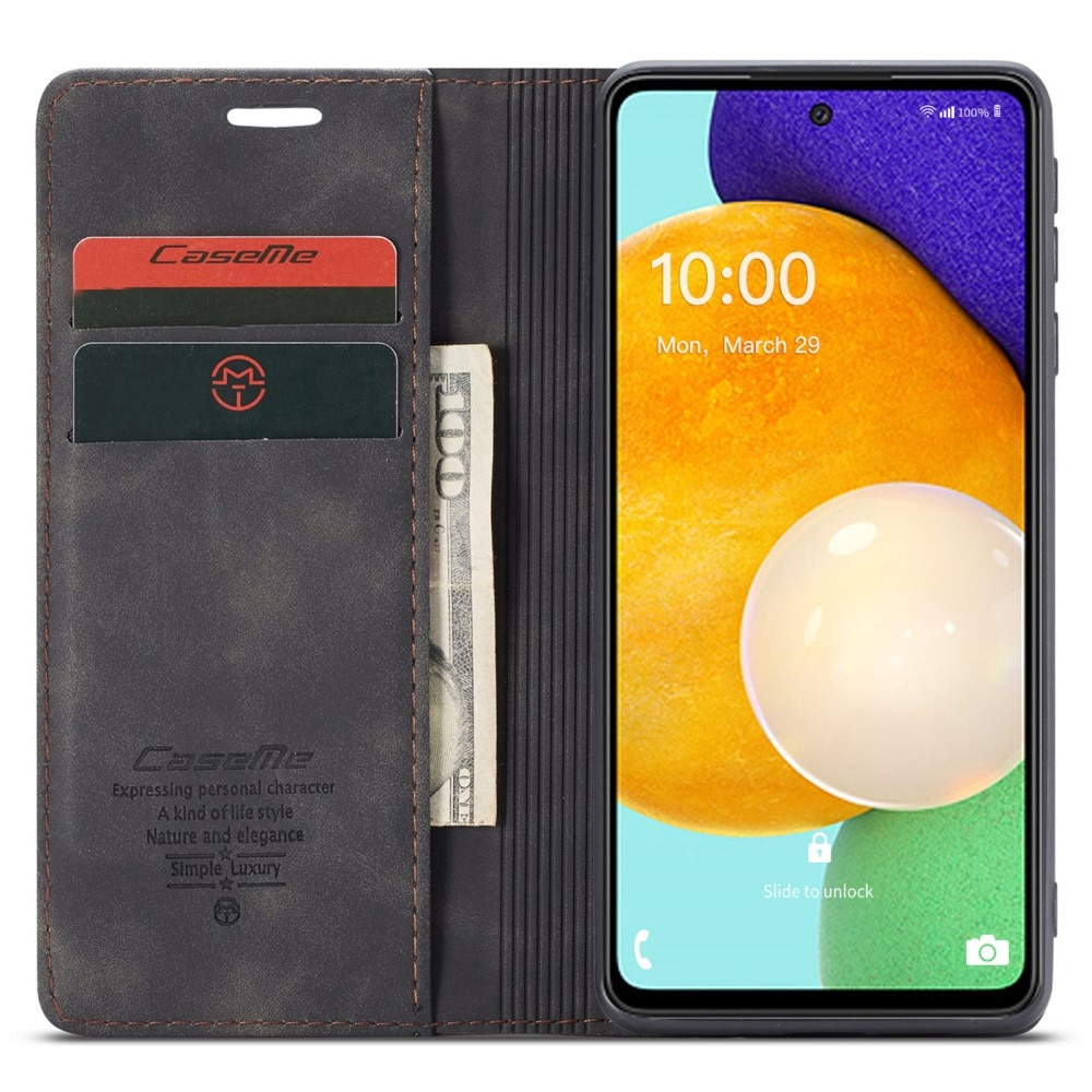 Slim Bookcover Hoesje Samsung Galaxy A53 Zwart
