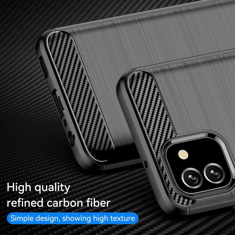 Hoesje TPU Brushed Samsung Galaxy A03 Zwart