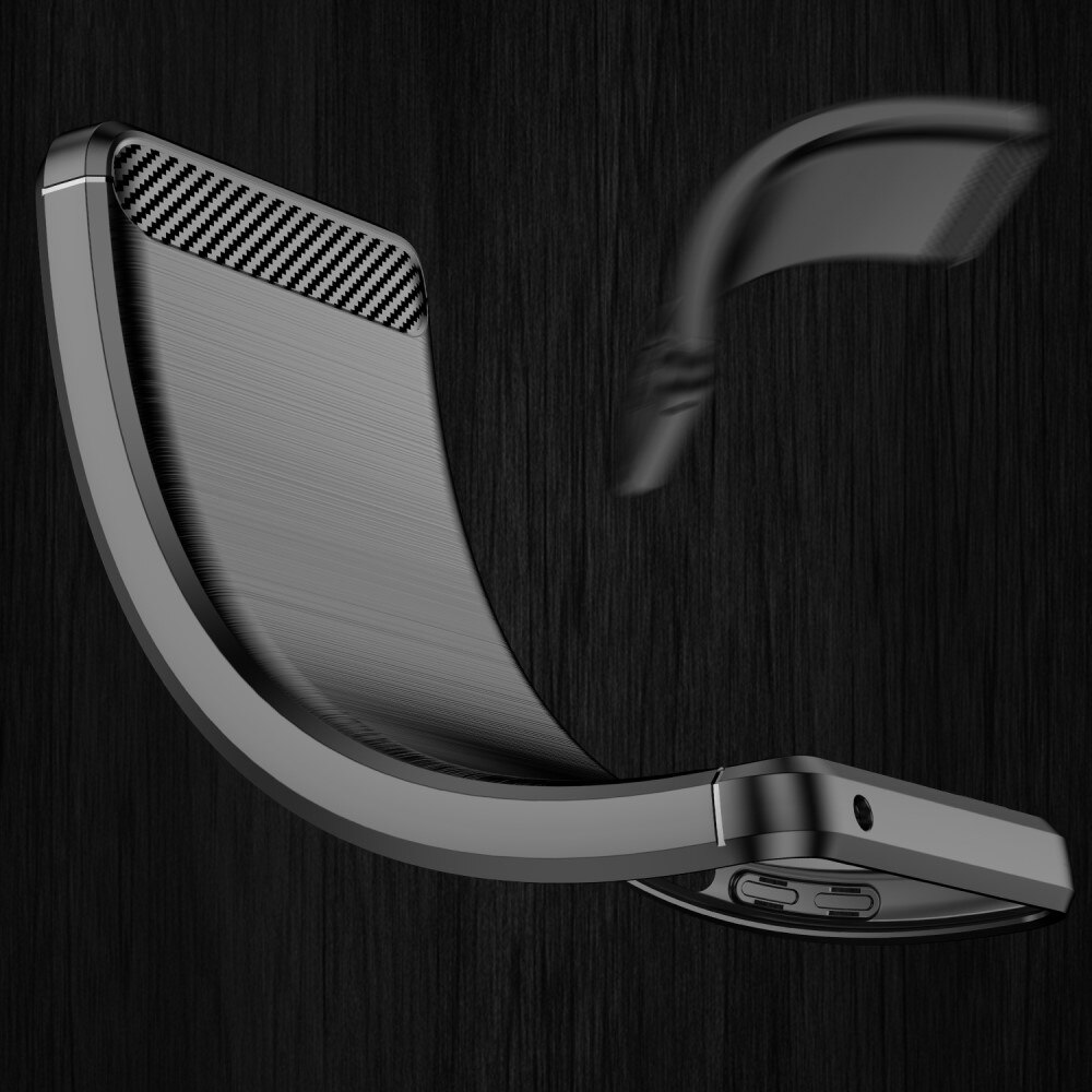 Hoesje TPU Brushed Samsung Galaxy A03 Zwart
