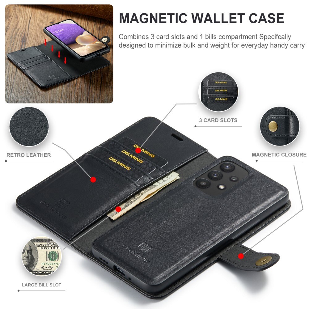 Magnet Wallet Samsung Galaxy A33 Zwart