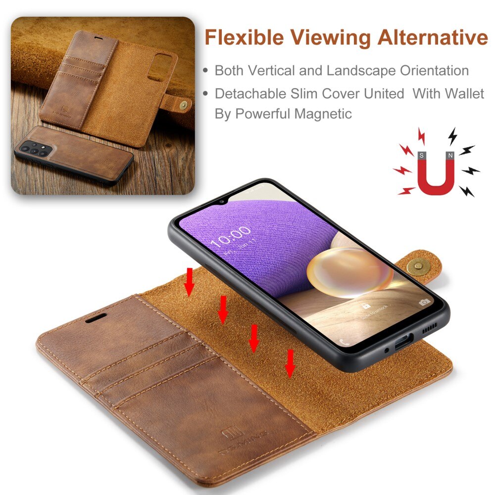 Magnet Wallet Samsung Galaxy A33 Cognac