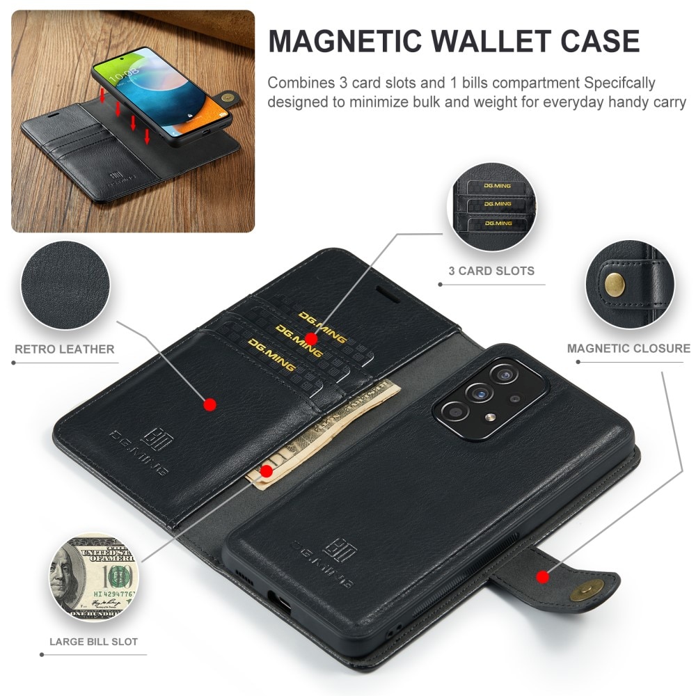 Magnet Wallet Samsung Galaxy A33 Zwart