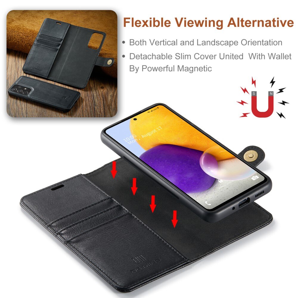 Magnet Wallet Samsung Galaxy A73 5G Zwart