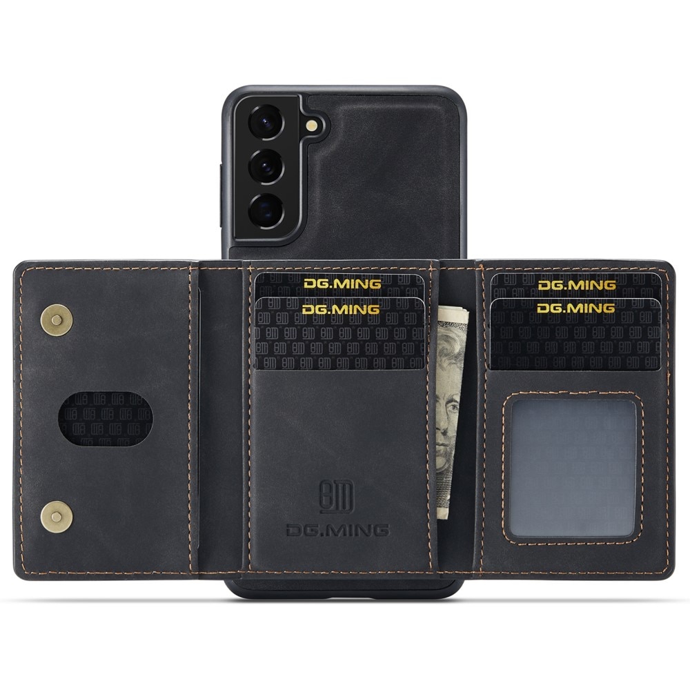 Magnetic Card Slot Case Samsung Galaxy S22 Plus Zwart