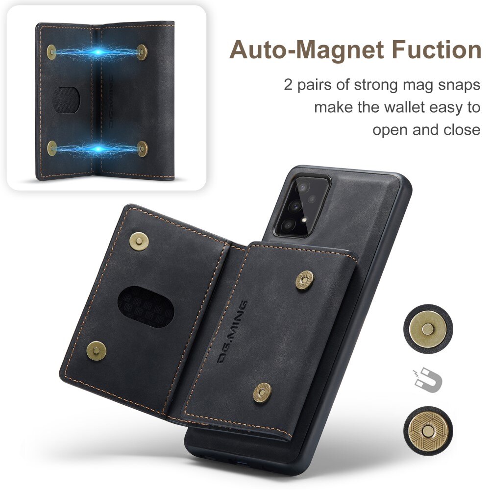 Magnetic Card Slot Case Samsung Galaxy A53 Zwart