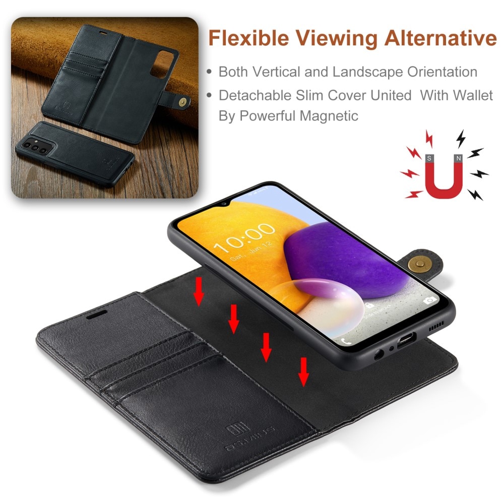 Magnet Wallet Samsung Galaxy A13 Zwart