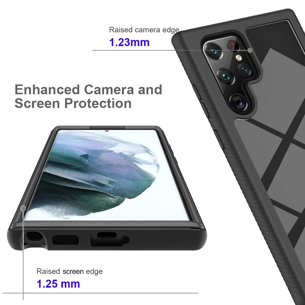 Samsung Galaxy S22 Ultra Full Cover Skal Zwart