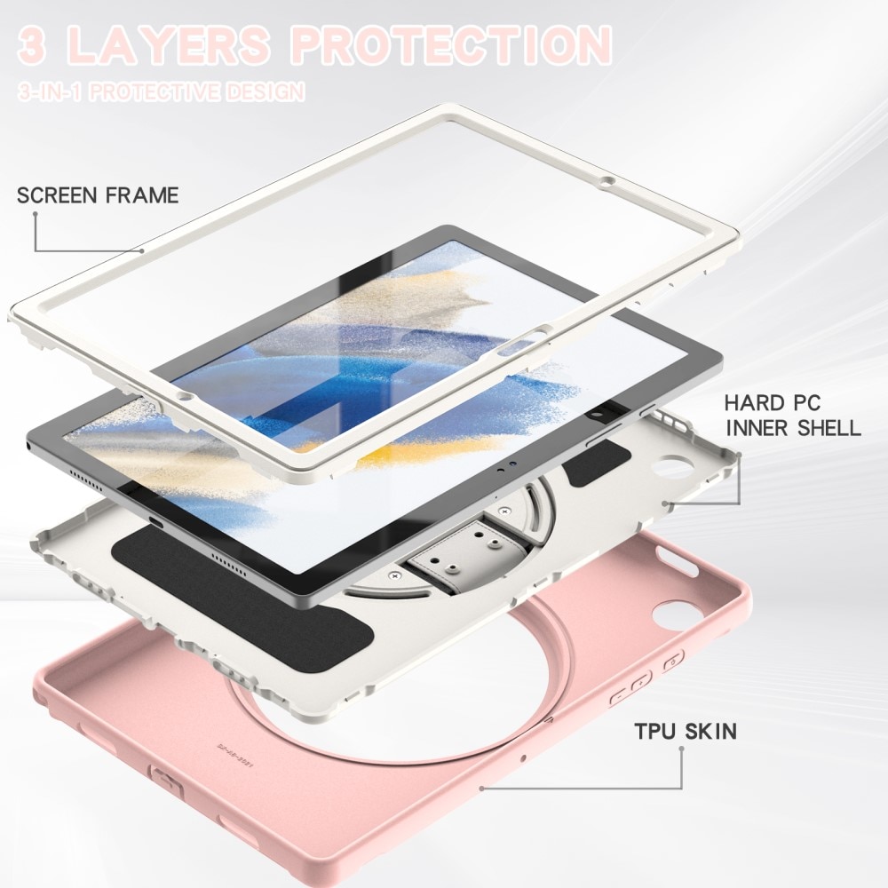 Samsung Galaxy Tab A8 10.5 Schokbestendige Hybridcase roze