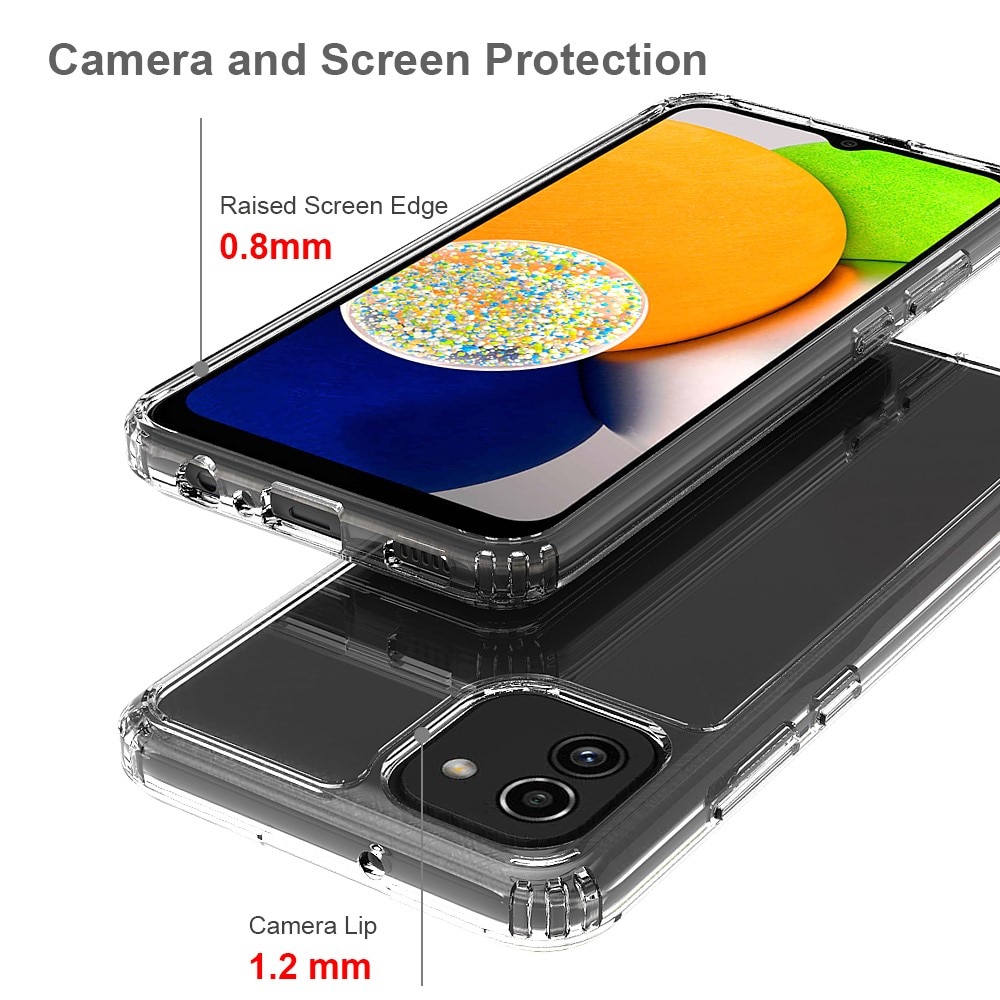 Crystal Hybrid Case Samsung Galaxy A03 transparant