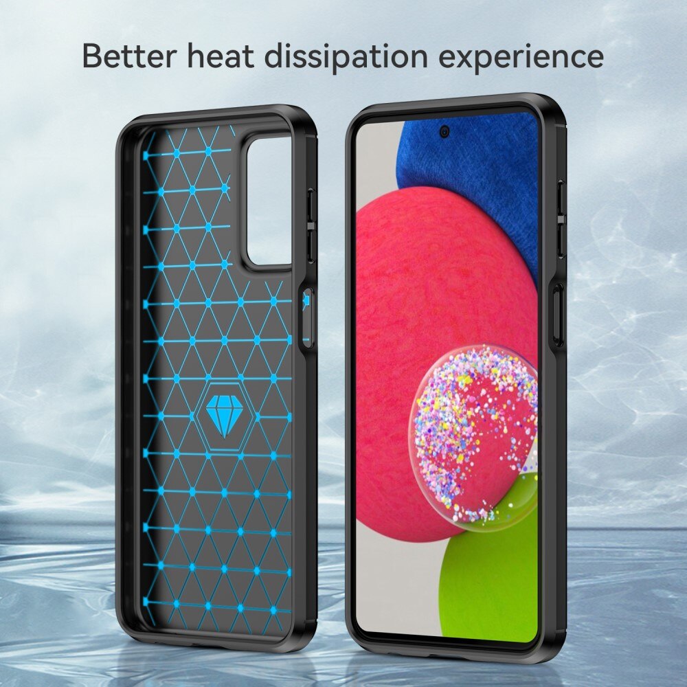 Hoesje TPU Brushed Samsung Galaxy A23 Zwart