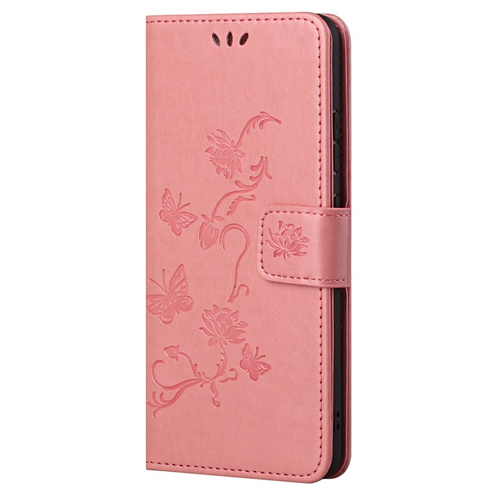 Samsung Galaxy A23 Leren vlinderhoesje Roze