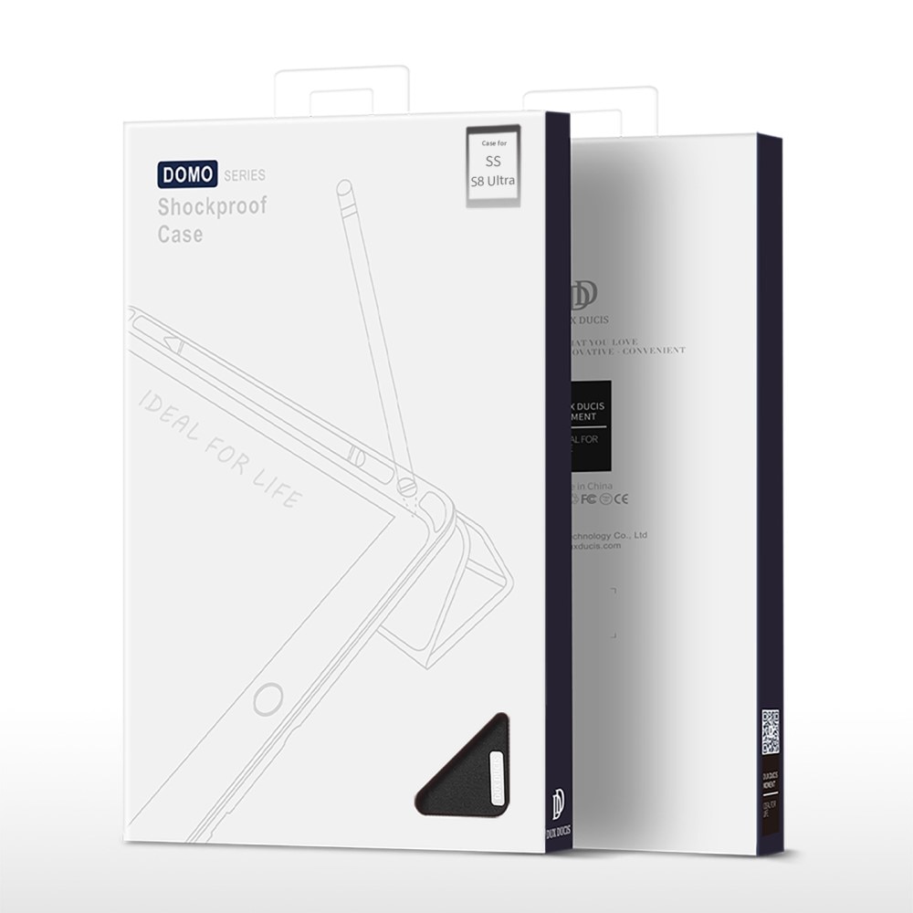 Domo Tri-Fold Case Samsung Galaxy Tab S8 Ultra Zwart
