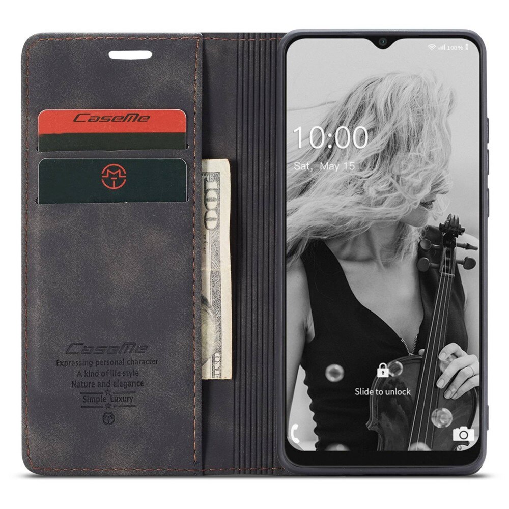 Slim Bookcover hoesje Samsung Galaxy A22 5G Zwart