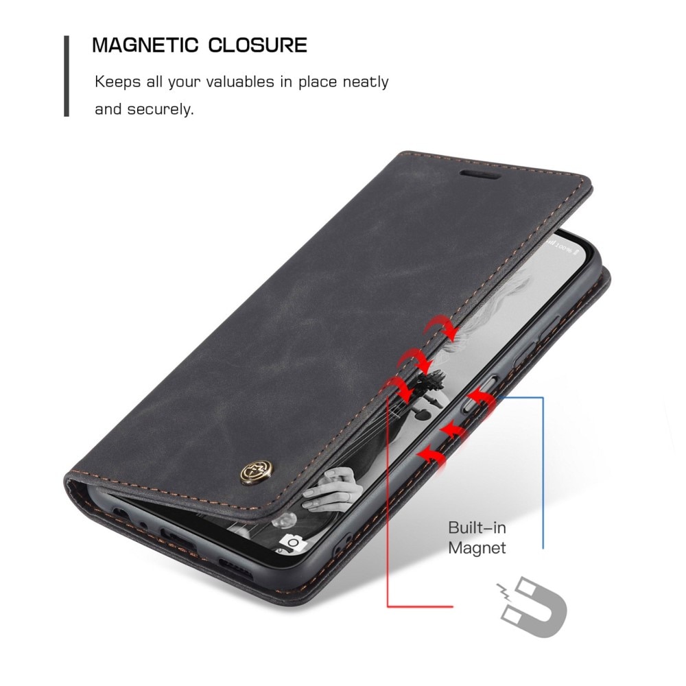 Slim Bookcover Hoesje Samsung Galaxy A22 5G Zwart
