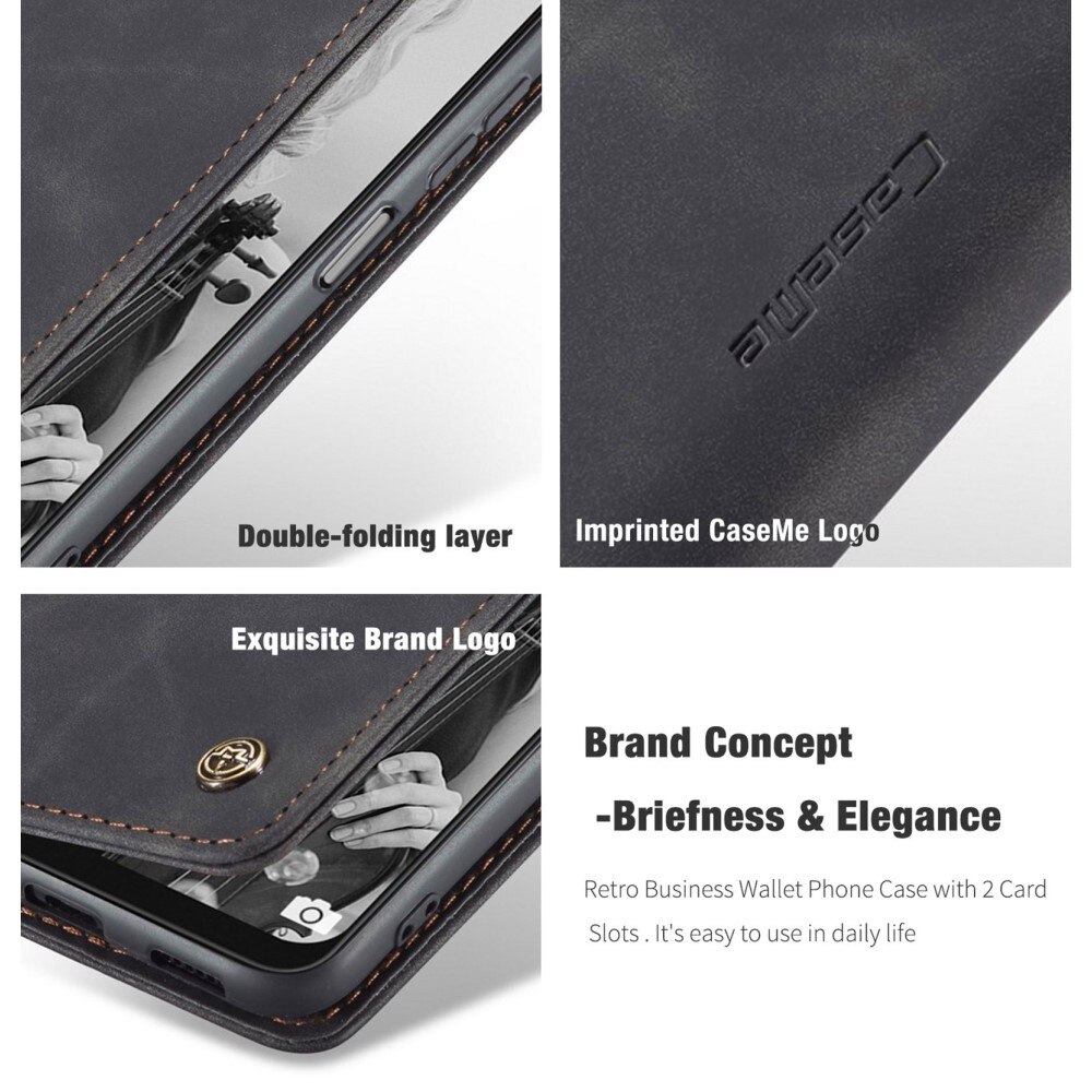 Slim Bookcover hoesje Samsung Galaxy A22 5G Zwart