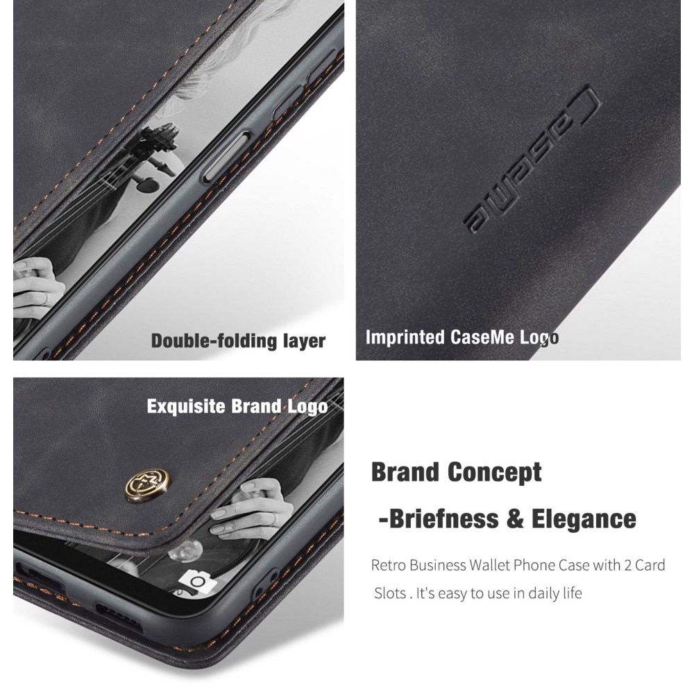 Slim Bookcover Hoesje Samsung Galaxy A22 5G Zwart