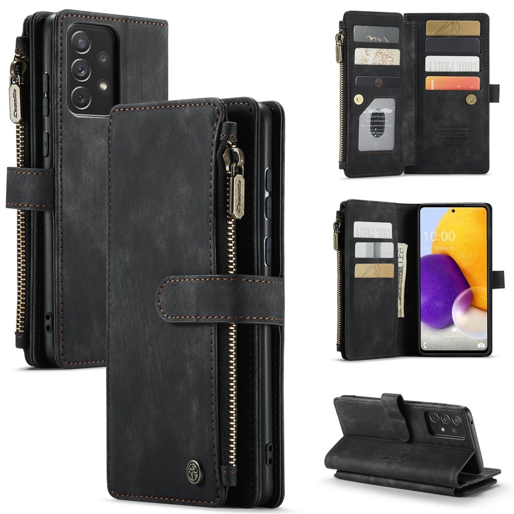 Bookcover hoesje Rits Samsung Galaxy A13 Zwart