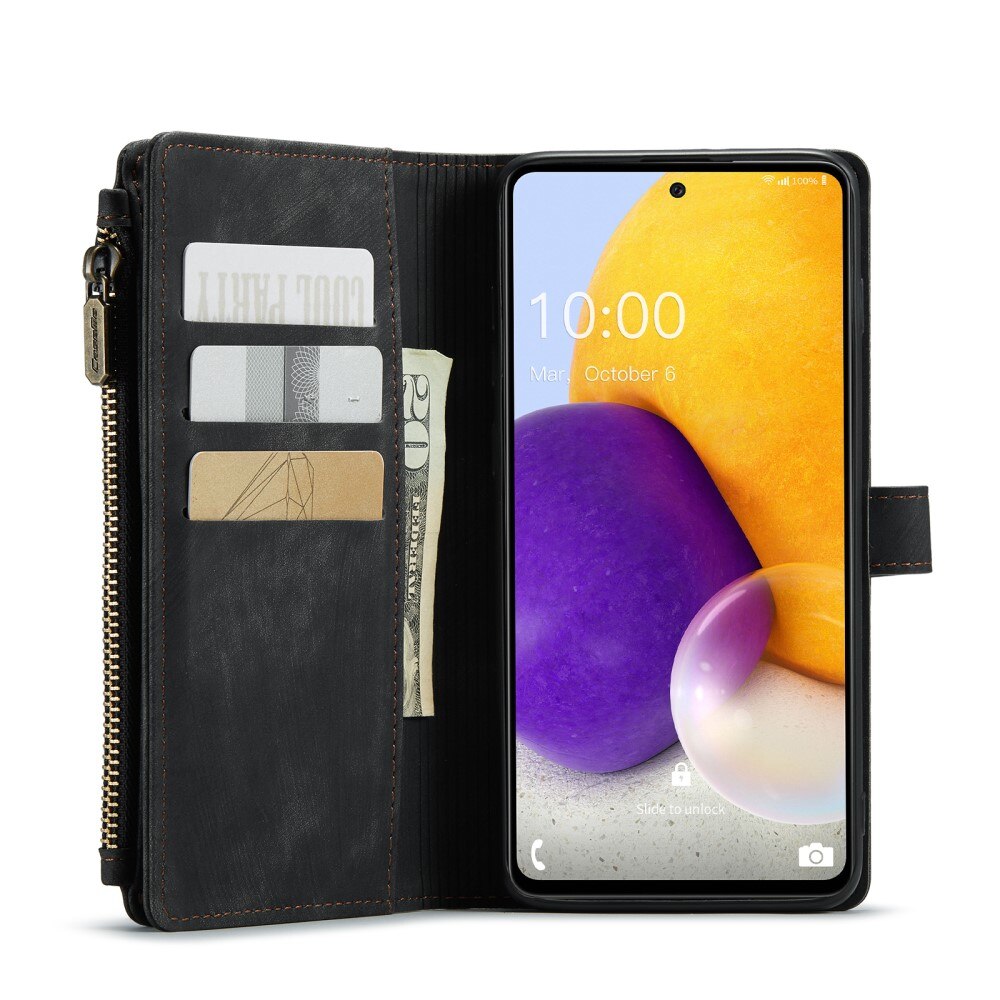 Bookcover hoesje Rits Samsung Galaxy A13 Zwart