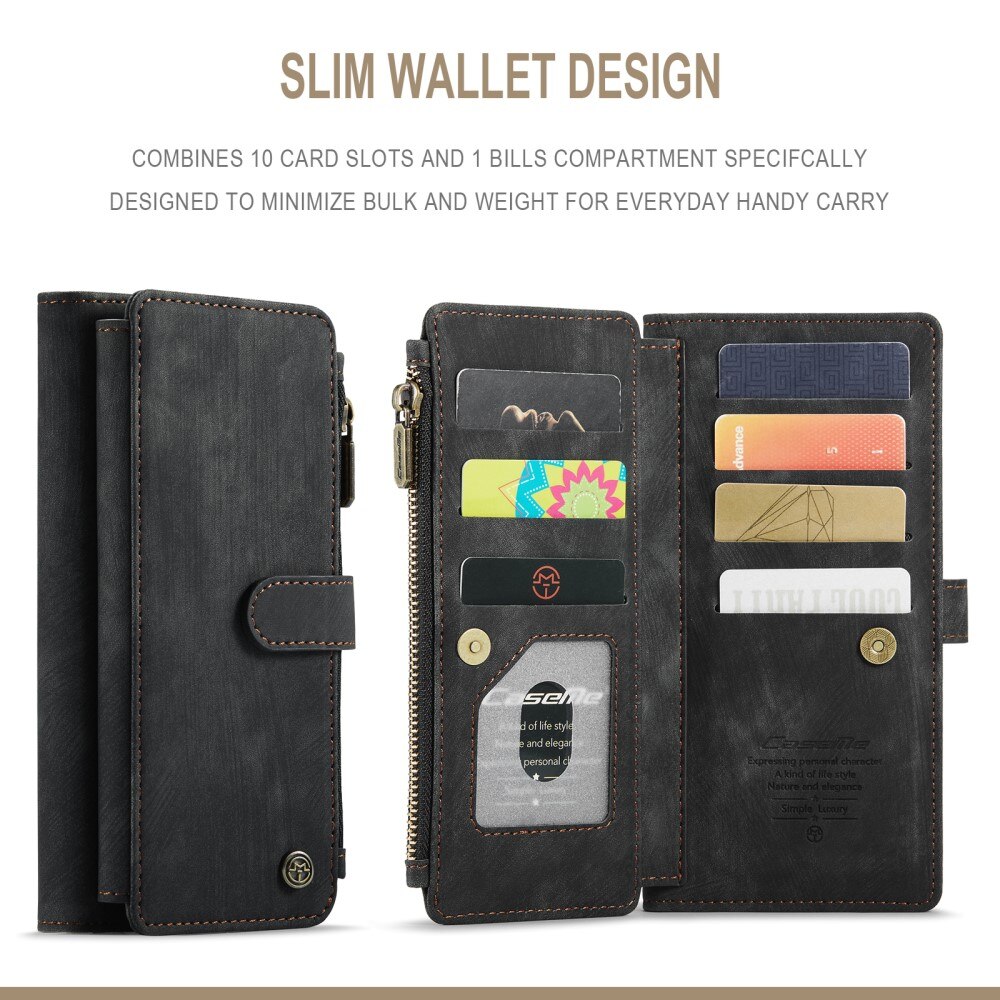 Bookcover hoesje Rits Samsung Galaxy A04s Zwart