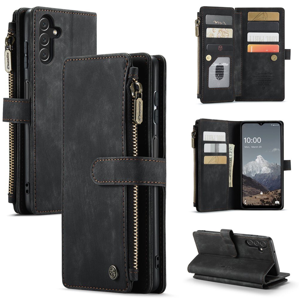 Bookcover hoesje Rits Samsung Galaxy A04s zwart