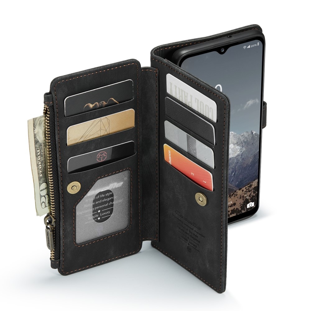 Bookcover hoesje Rits Samsung Galaxy A04s Zwart