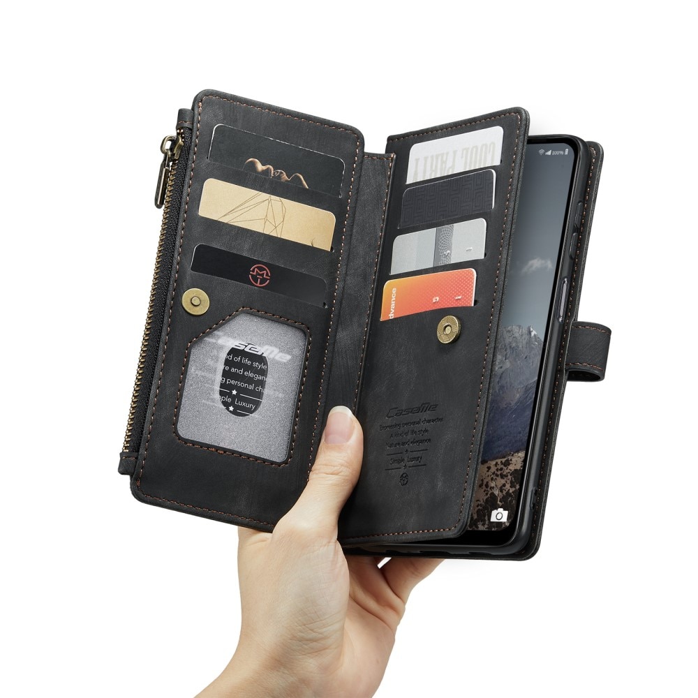 Bookcover hoesje Rits Samsung Galaxy A04s Zwart