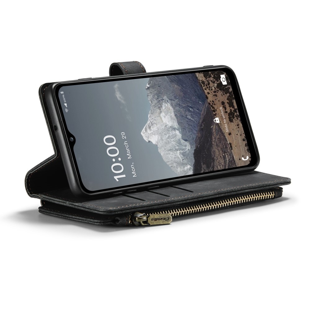 Bookcover hoesje Rits Samsung Galaxy A04s Zwart