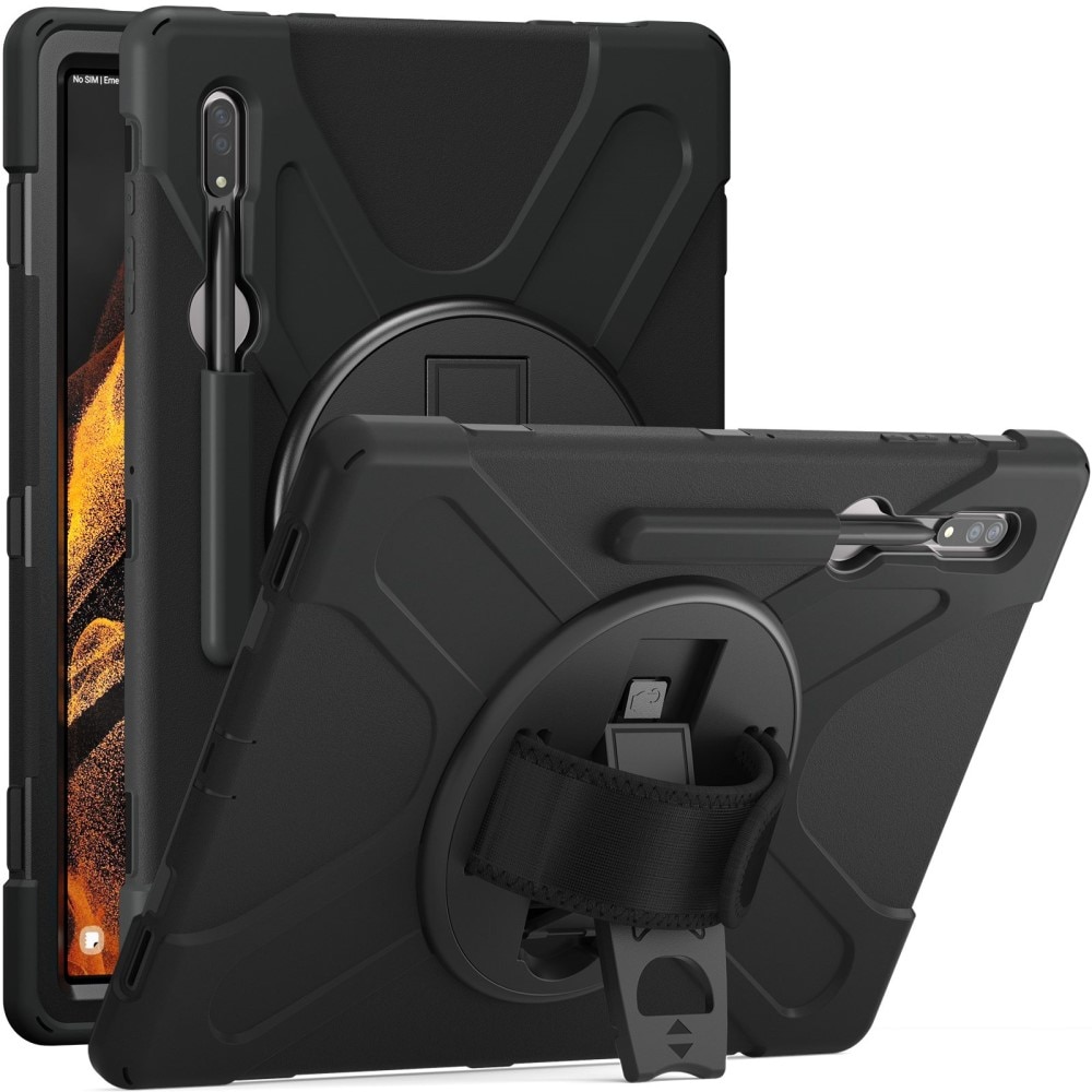 Samsung Galaxy Tab S8 Ultra Schokbestendige Hybridcase Zwart