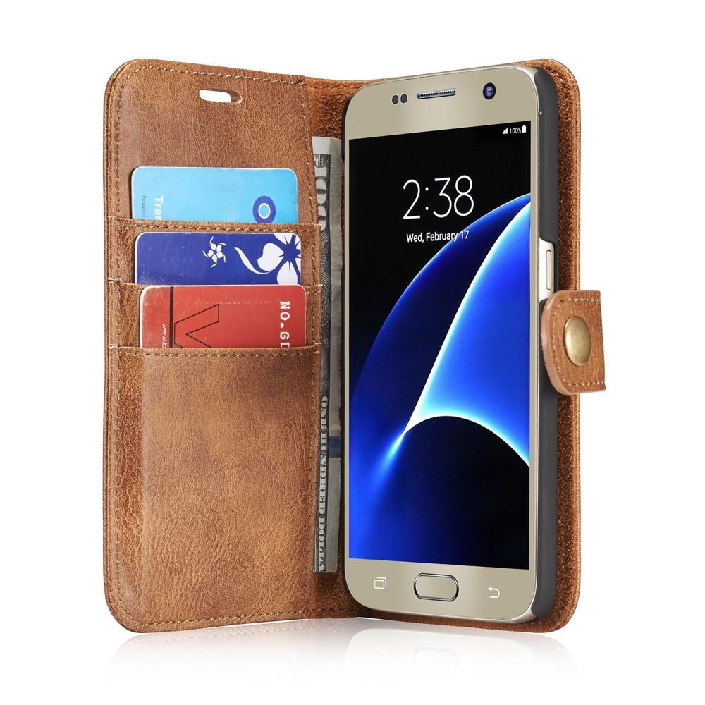 Magnet Wallet Samsung Galaxy S7 Cognac