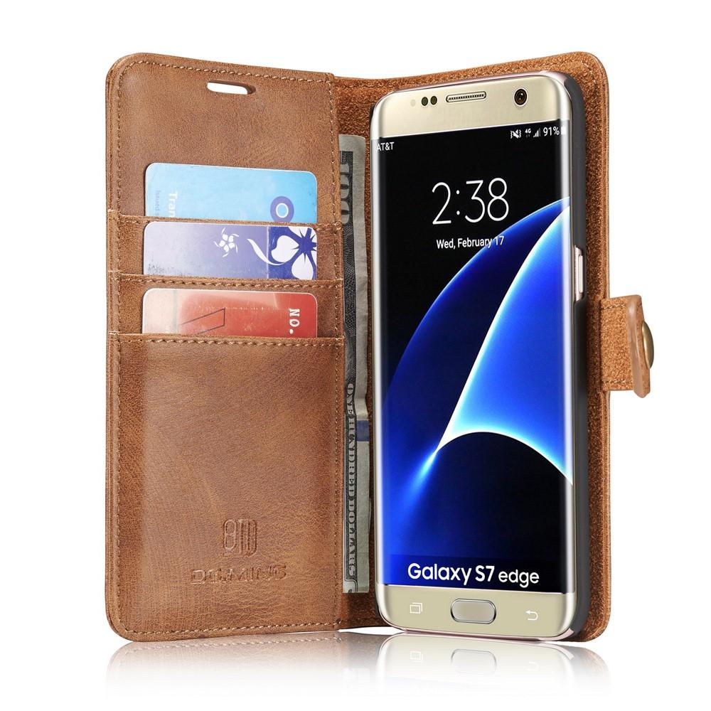 Magnet Wallet Samsung Galaxy S7 Edge Cognac