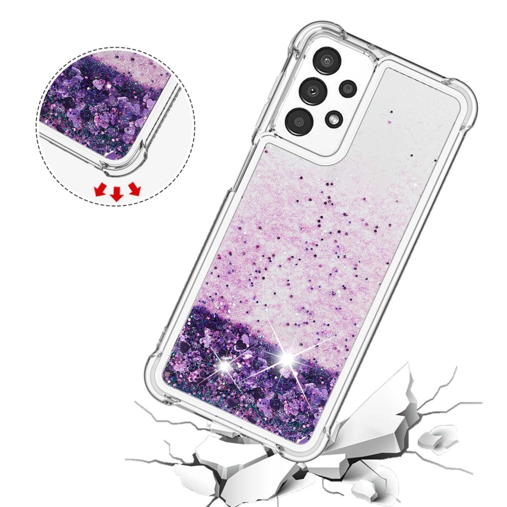 Samsung Galaxy A13 Glitter Powder TPU Case Paars