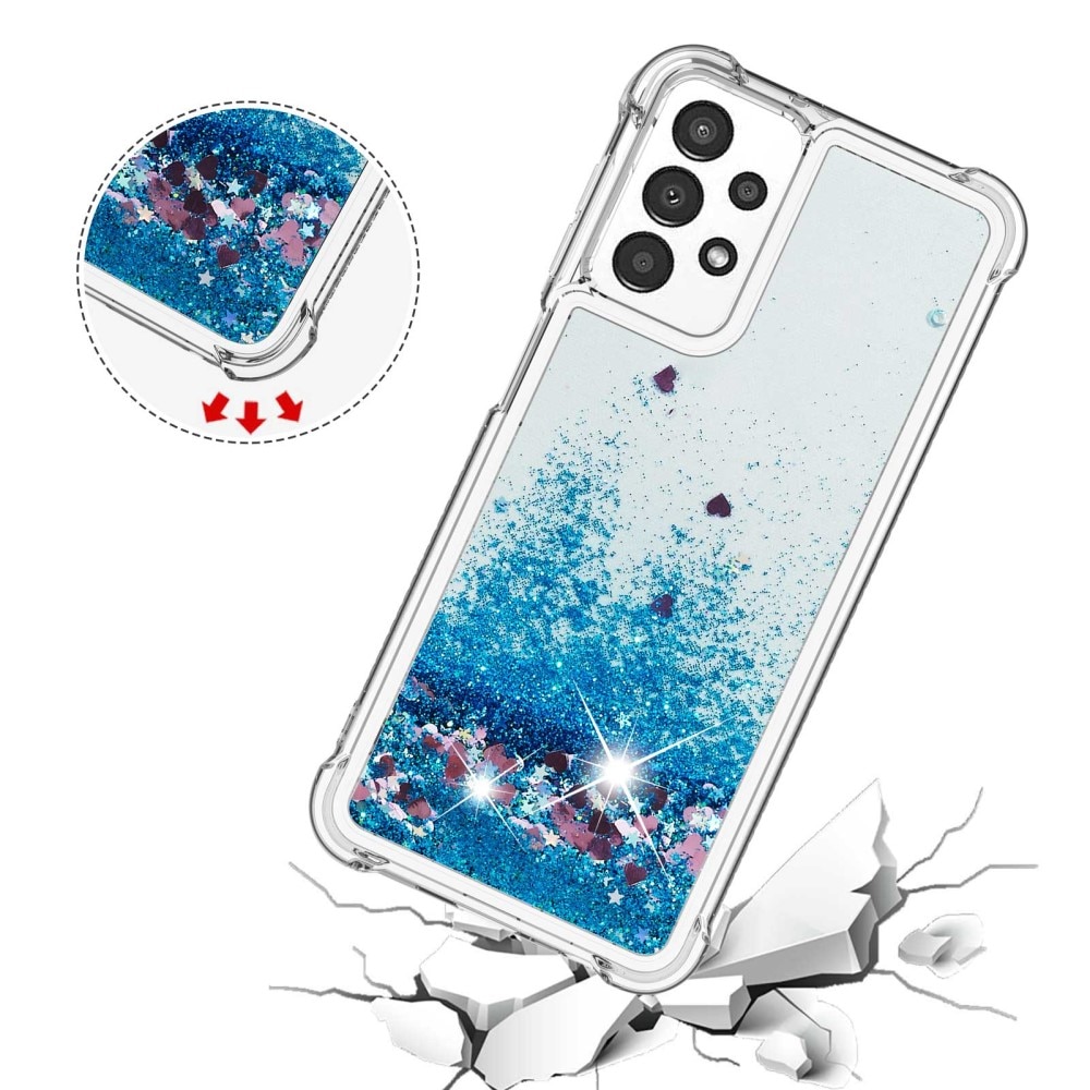 Samsung Galaxy A13 Glitter Powder TPU Case Blauw