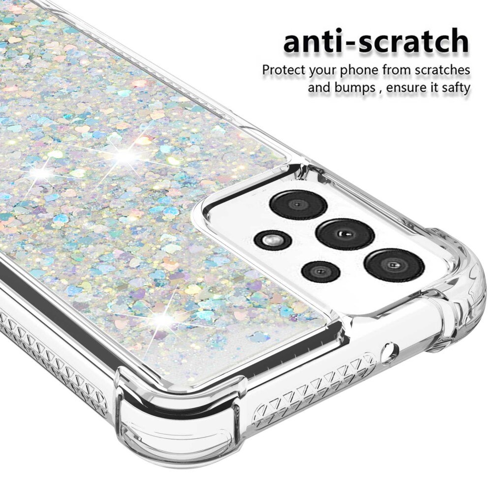 Samsung Galaxy A13 Glitter Powder TPU Case Zilver